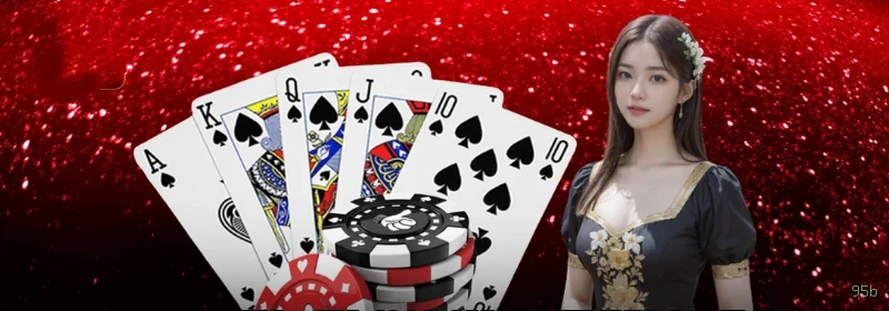 Imagem promocional do cassino online da 95b mostrando jogos ao vivo